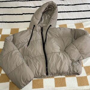 Cropped Puffer Coat